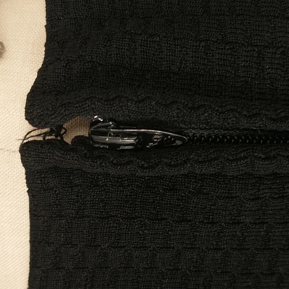 Anne Fogerty Vintage American Designer Classic Black Dress Midi Long Sleeve 8-10 - Picture 6 of 11